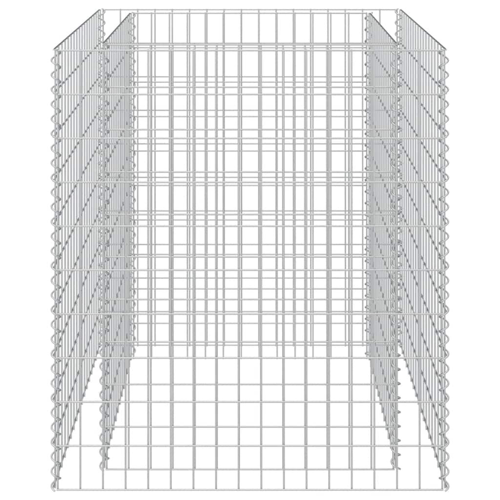 Vidaxl Gabion Planter Insentado 90x90x100 cm de acero galvanizado
