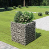 Vidaxl Gabion Planter Insentado 90x90x100 cm de acero galvanizado
