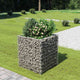 Vidaxl Gabion Planter Insentado 90x90x100 cm de acero galvanizado