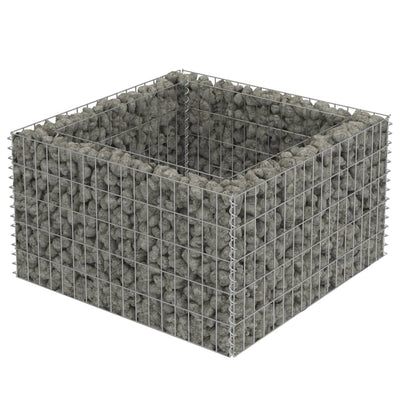 Vidaxl Gabion Fiorter ha raccolto acciaio zincato 90x90x50 cm