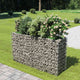 Vidaxl Gabion Planter elevado 180x50x100 cm de acero galvanizado