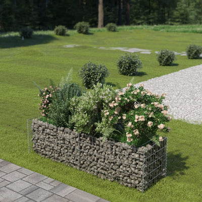 Vidaxl Gabion Fiorter ha raccolto acciaio zincato 180x50x50 cm