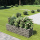 Plantador de Gabion Vidaxl elevado 180x50x50 cm de acero galvanizado