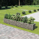 Plantador Vidaxl Gabion Insentado 360x50x50 cm de acero galvanizado