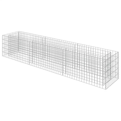 Vidaxl gabion plantenbak verhoogd 270x50x50 cm gegalvaniseerd staal