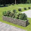 Plantador de Gabion Vidaxl elevado 270x50x50 cm de acero galvanizado