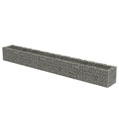 Vidaxl Gabion Fiorter ha raccolto acciaio zincato da 450x50x50 cm