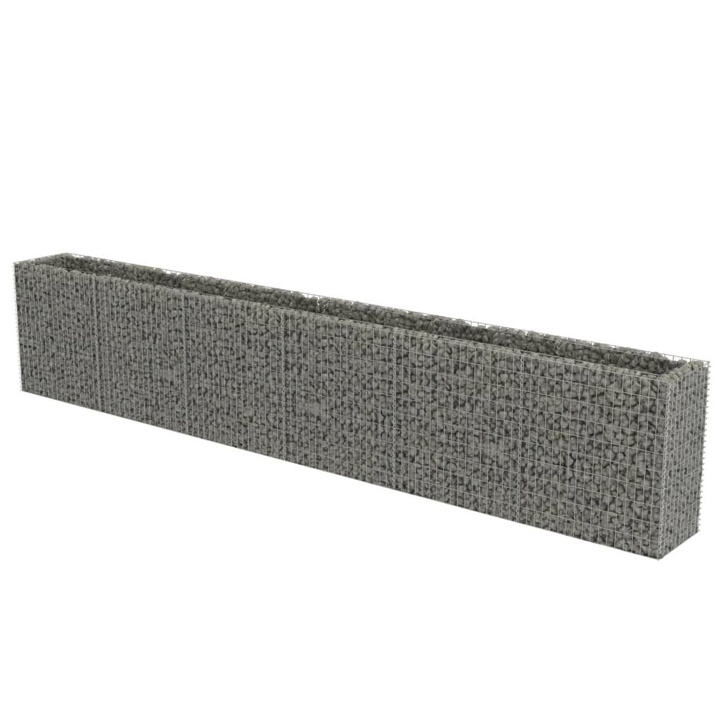Scatola di pianificazione Gabion Vidaxl raccolta in acciaio zincato 540x50x100 cm