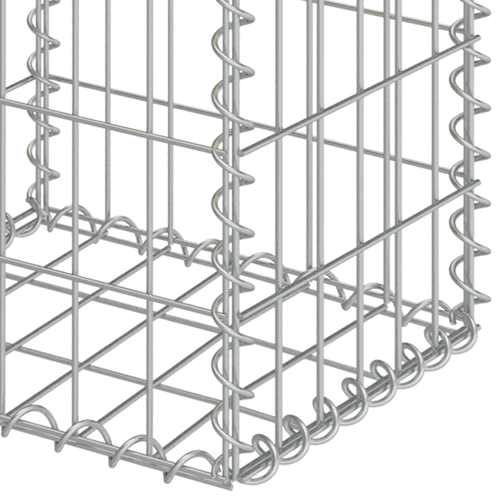 Vidaxl schanskorven 2 st 30x30x40 cm gegalvaniseerd staal