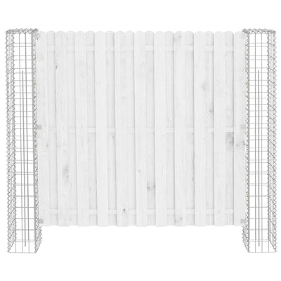 Vidaxl afrasteringspaal 2 pcs zilver 20 x 20 x 190 cm metaal