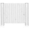 Vidaxl afrasteringspaal 2 pcs zilver 20 x 20 x 190 cm metaal