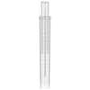 Vidaxl afrasteringspaal 2 pcs zilver 20 x 20 x 190 cm metaal