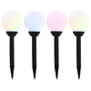 Vidaxl led-solarlampen rond 15 cm rgb 4 st