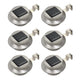 Lámparas solares LED Vidaxl alrededor de 12 cm de blanco 6 pts