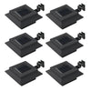 Lámparas solares LED Vidaxl cuadradas 12 cm Negro 6 STS