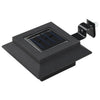 Lámparas solares LED Vidaxl cuadradas 12 cm Negro 6 STS