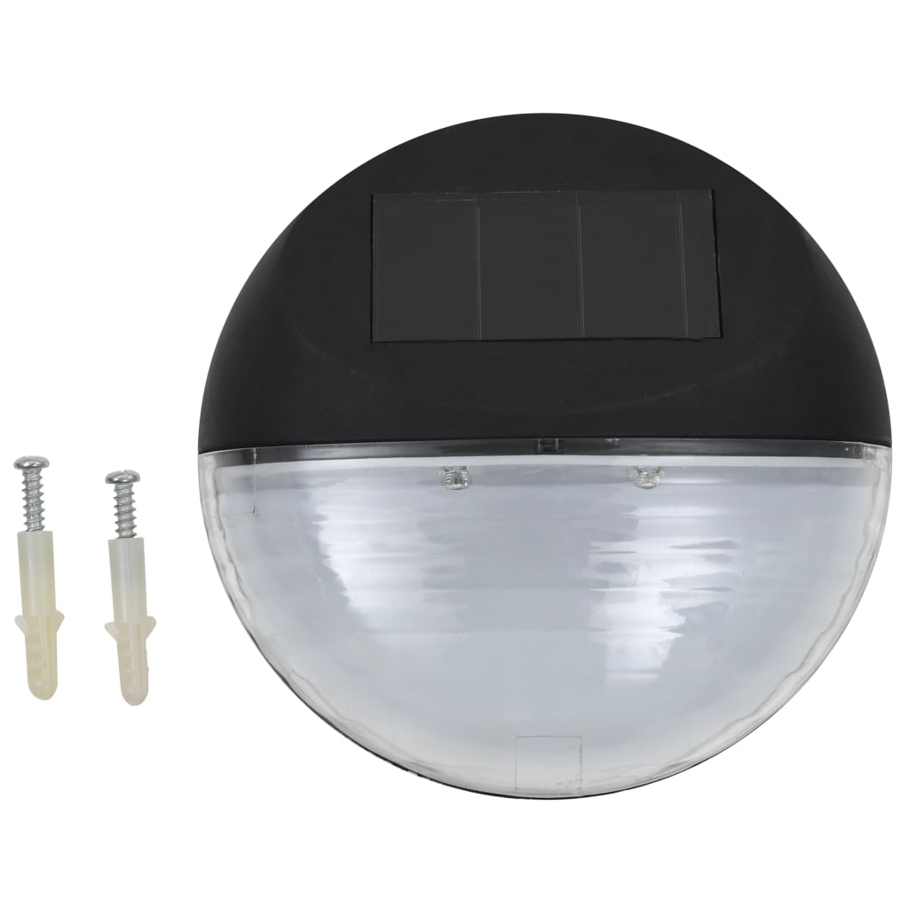 VIDAXL LAMPARE LED LEDS SOLAR ROURM NERO 12 STS