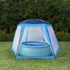 Tenda piscina Vidaxl 500x433x250 cm tessuto blu