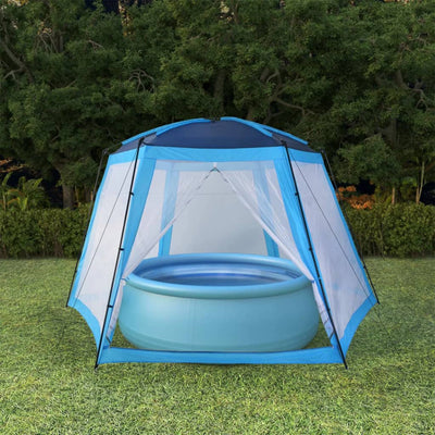 Tenda piscina Vidaxl 500x433x250 cm tessuto blu