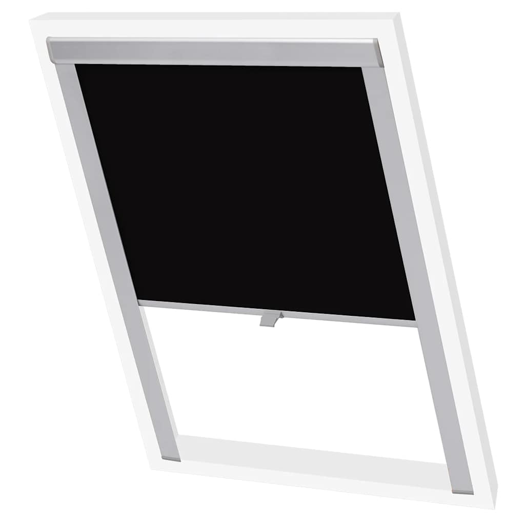 Vidaxl roller cieco blackout nero uk08