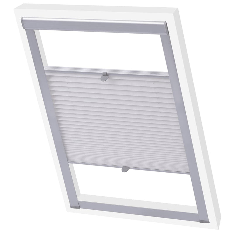 Vidaxl Roller Ck02 bianco pieghettate cieche