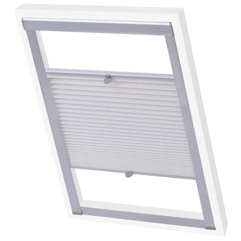 Vidaxl Roller Blind White Sk08 plisado