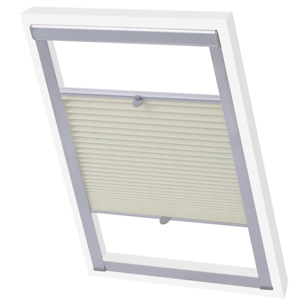 Vidaxl Roller Blind Pliseed Cream CK02