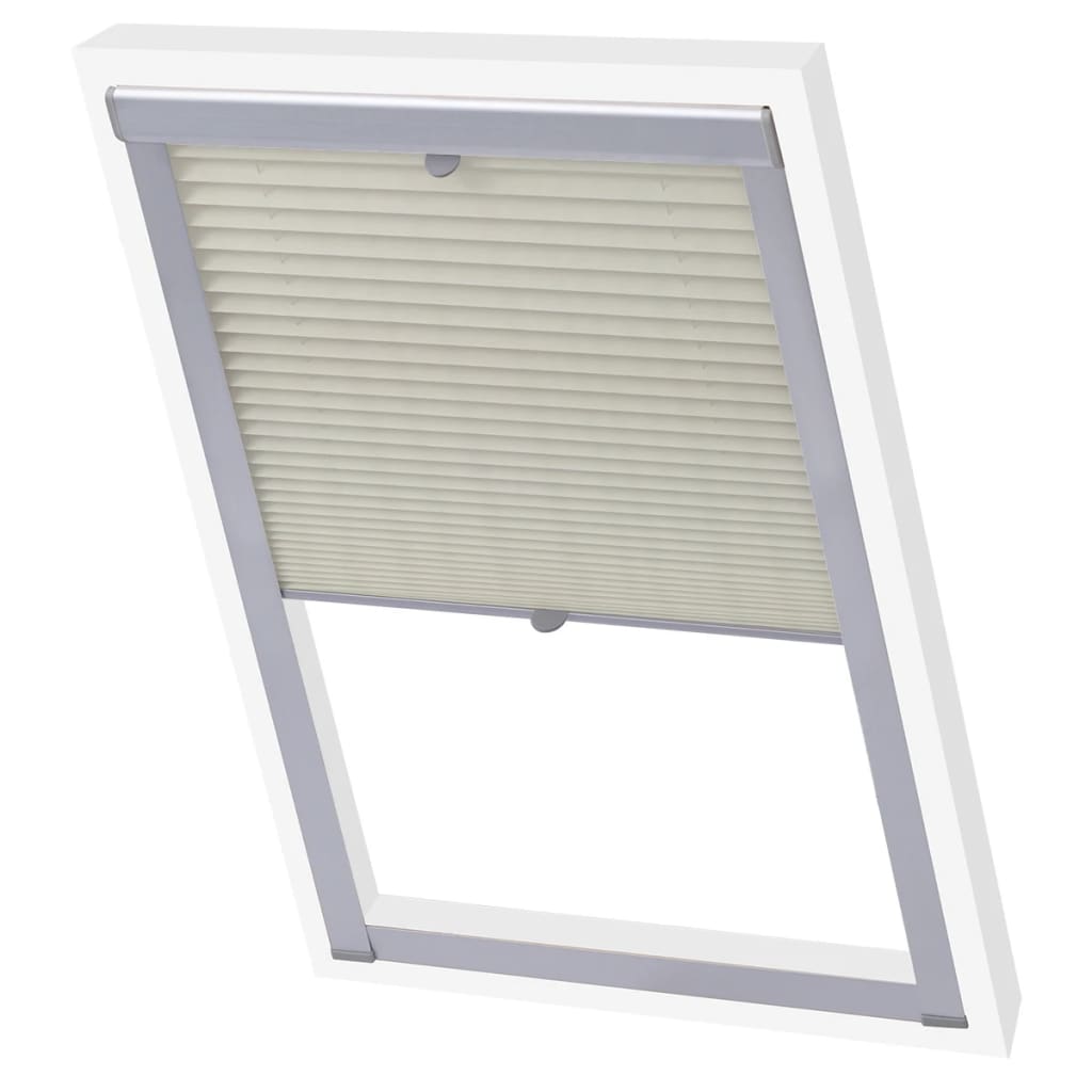 Vidaxl Roller Blind Pliseed Cream CK02