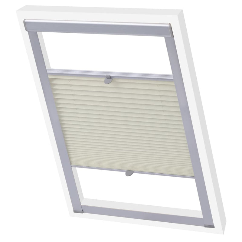 Vidaxl Roller Blind Cream pieghetta SK06