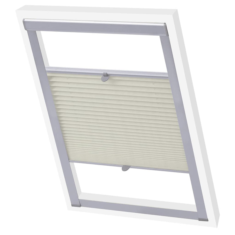 Vidaxl Roller Blind Cream pieghetta SK08