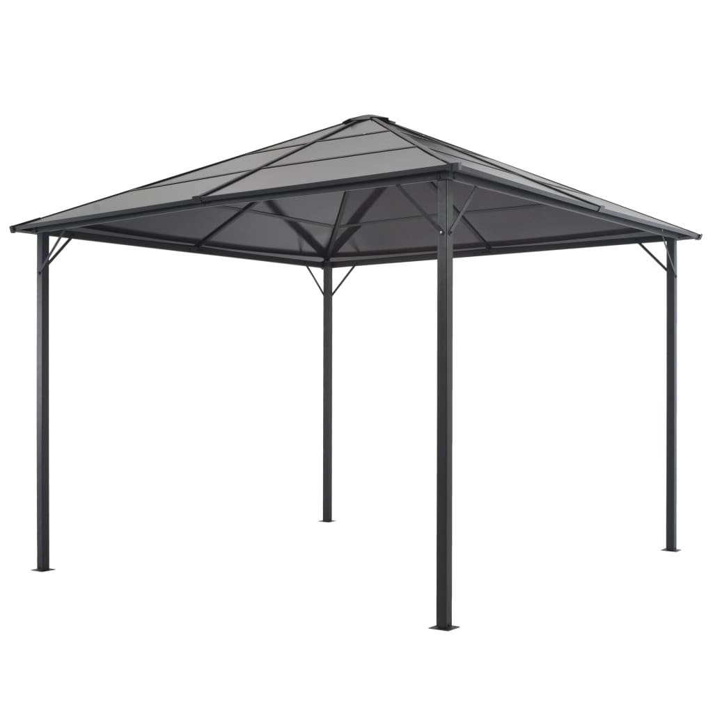 Vidaxl Arbor con tetto 3x3 m in alluminio colorato