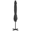 Vidaxl zweefparasol met aluminium paal 250x250 cm antracietkleurig