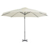 Parasol flotante Vidaxl con poste de aluminio 300 cm de arena
