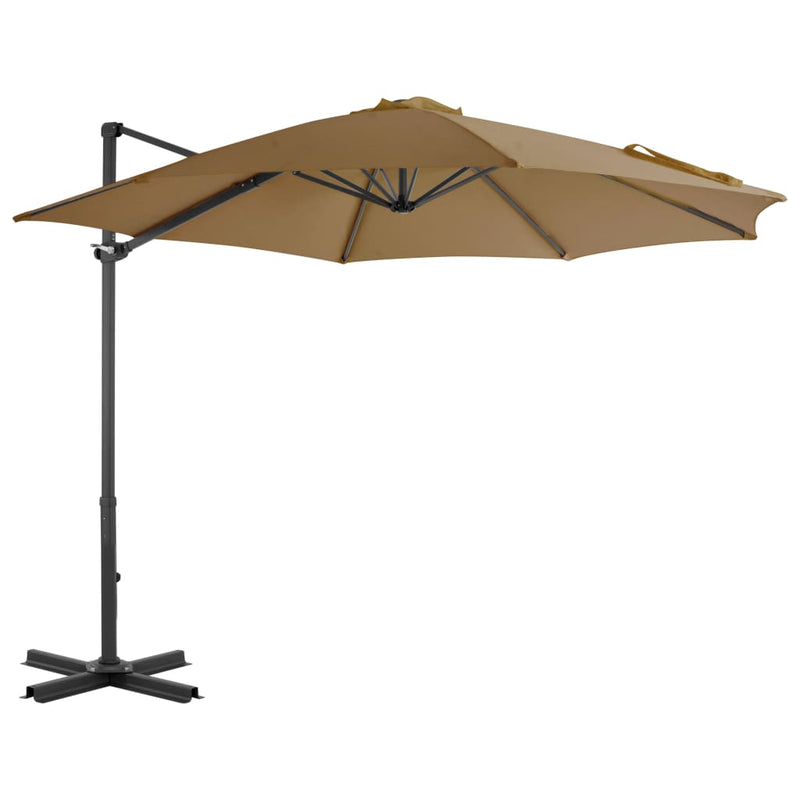 Parasol flotante de Vidaxl con polo de aluminio 300 cm Tope
