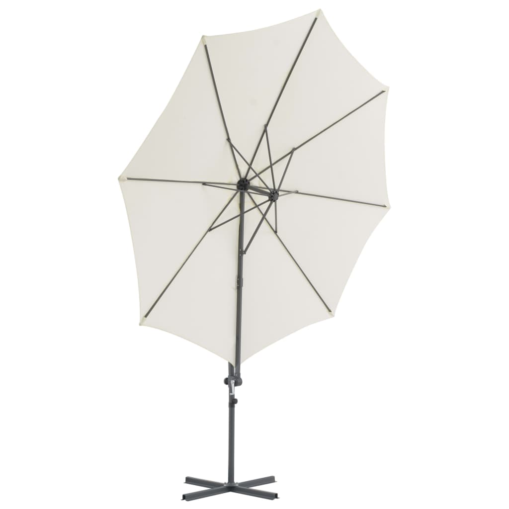 Parasol flotante Vidaxl con poste de acero de 300 cm de arena