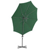 Parasol flotante Vidaxl con poste de acero de 300 cm verde