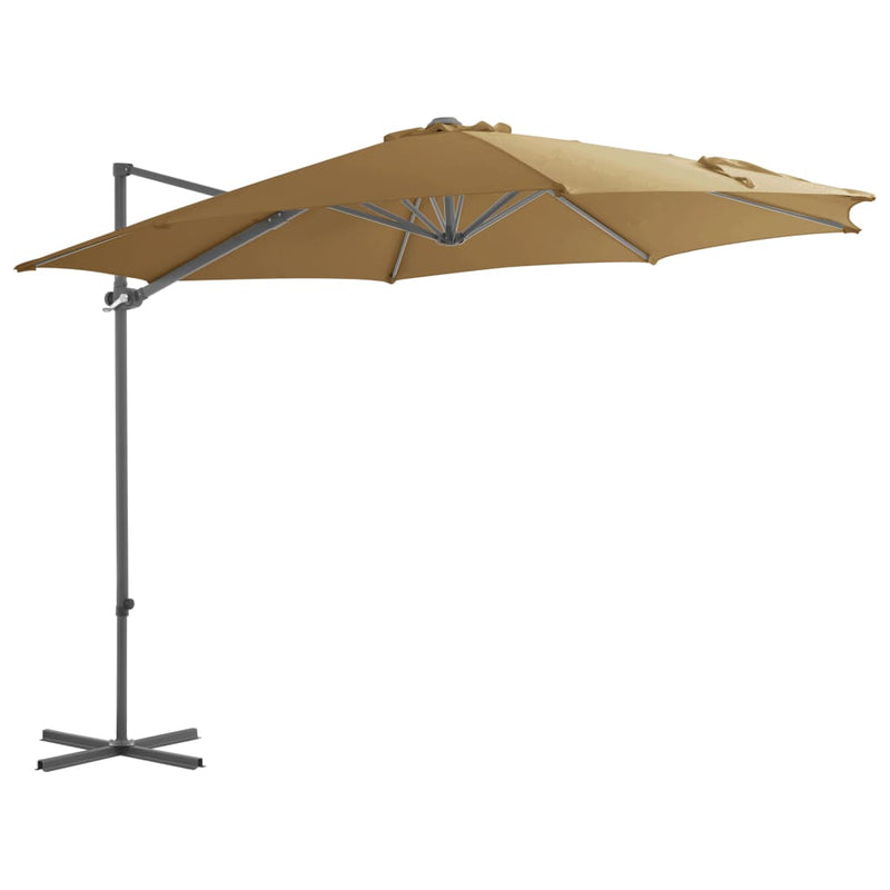 Parasol flotante de Vidaxl con topo de acero de 300 cm