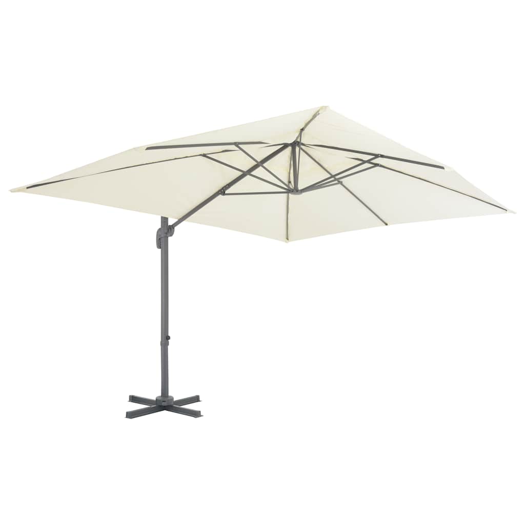 Vidaxl PARASOL galleggiante con polo in alluminio 400x300 cm sabbia