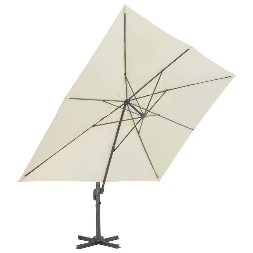 Vidaxl PARASOL galleggiante con polo in alluminio 400x300 cm sabbia