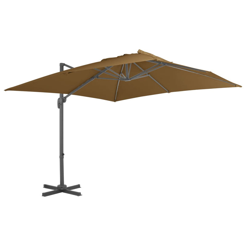 Parasol flotante Vidaxl con polo de aluminio 300x300 cm Tope