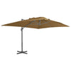 Parasol flotante Vidaxl con polo de aluminio 400x300 cm Tope