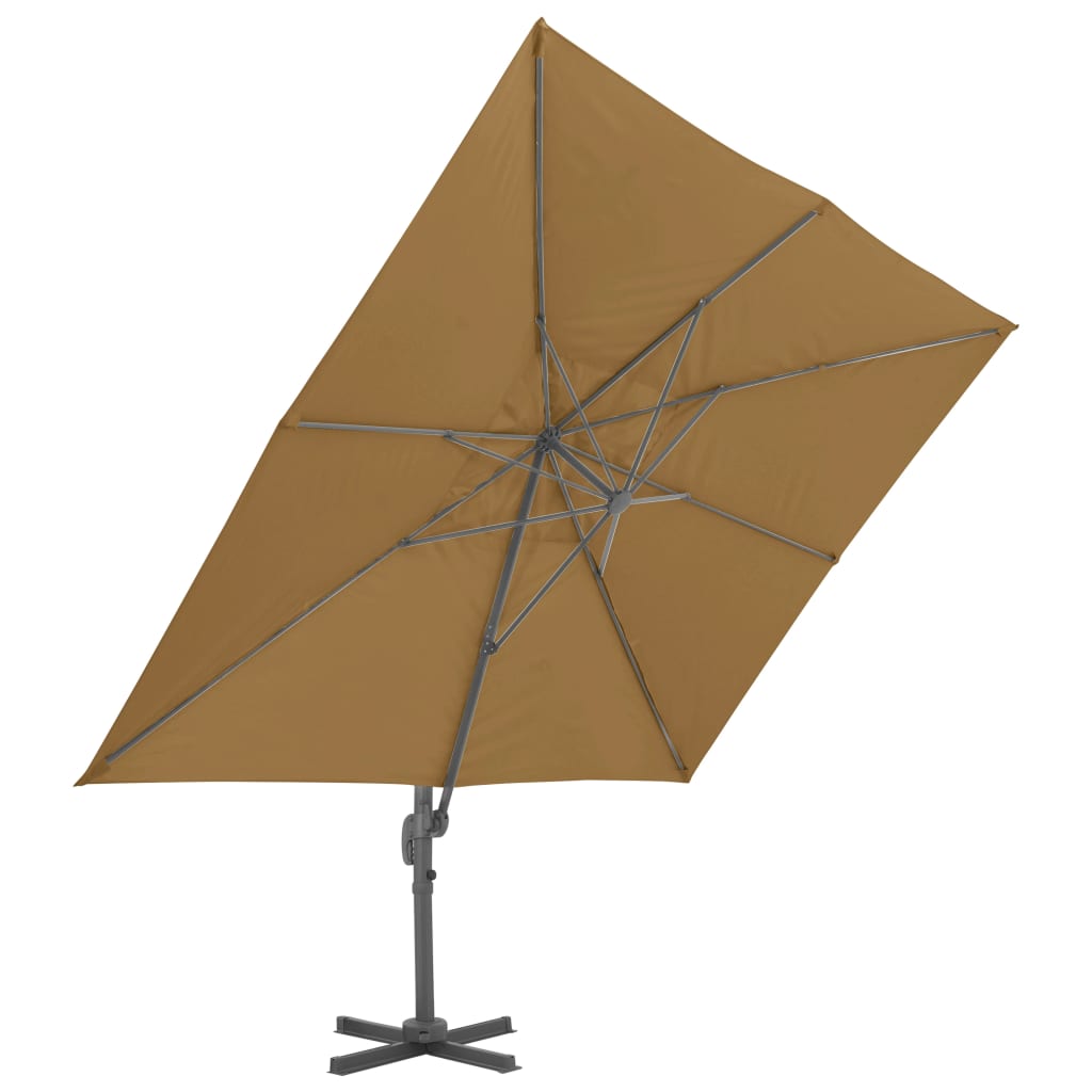 Parasol flotante Vidaxl con polo de aluminio 400x300 cm Tope