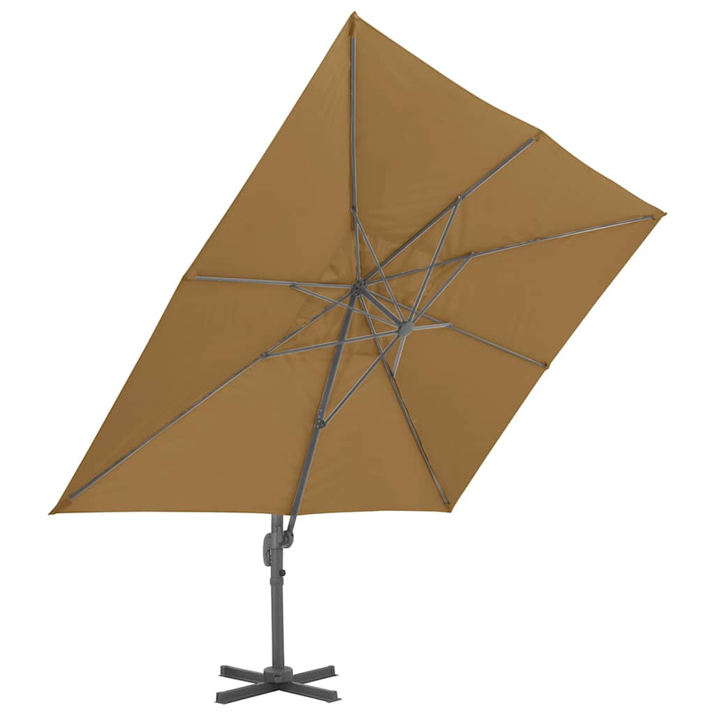 Parasol flotante Vidaxl con polo de aluminio 400x300 cm Tope
