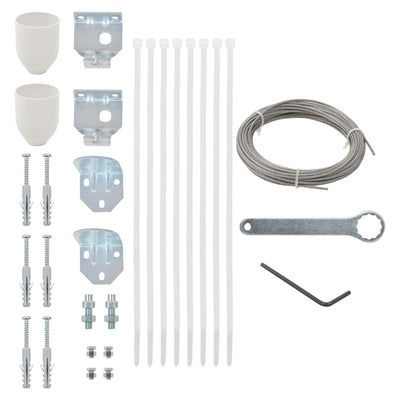 Vidaxl Balcony Screen Accessorio Set 29 pezzi