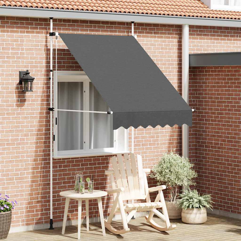 Vidaxl Luifel manualmente extensible 150 cm de antracita