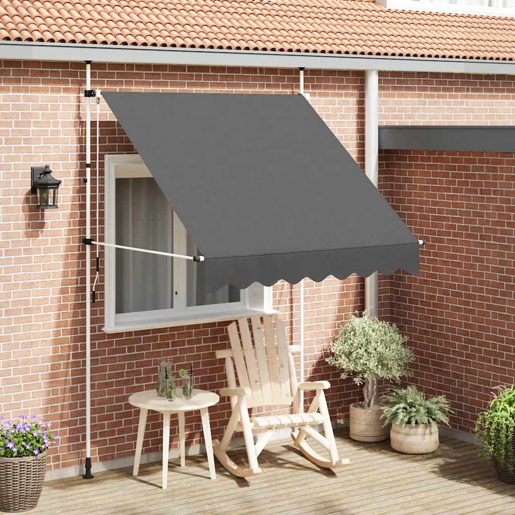 Vidaxl Luifel extrae manualmente 200 cm de antracita