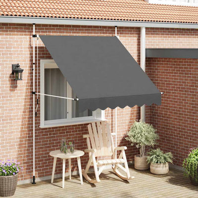 Vidaxl Luifel extrae manualmente 200 cm de antracita