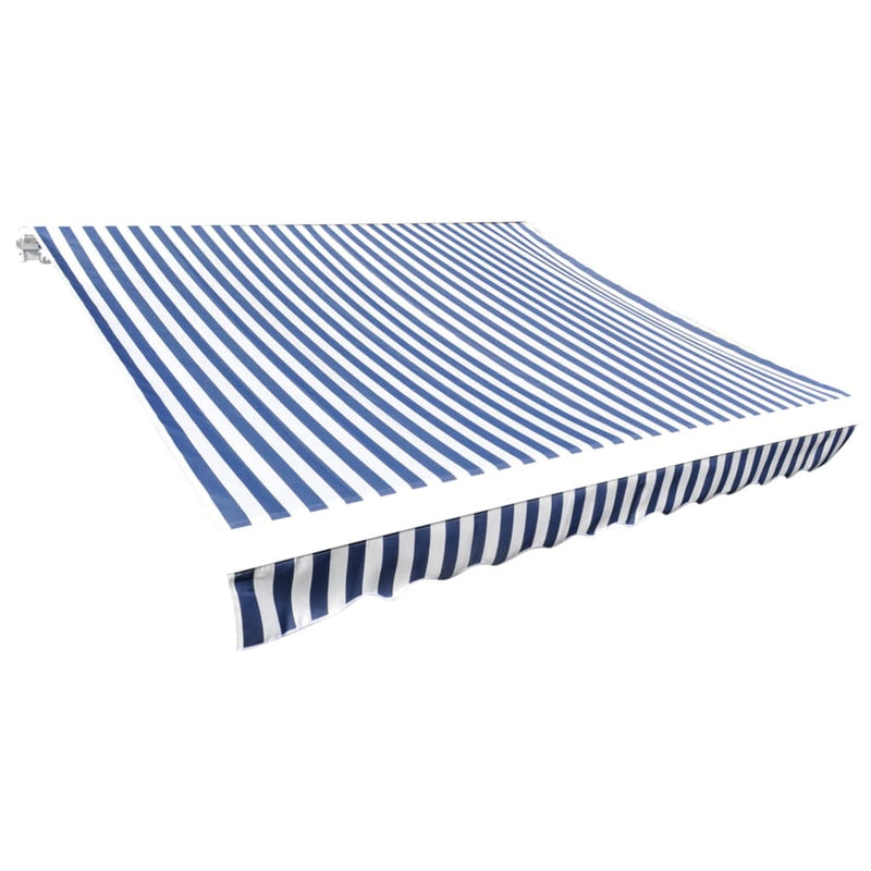 Vidaxl Laifeldoek 350x250 cm lona azul y blanco