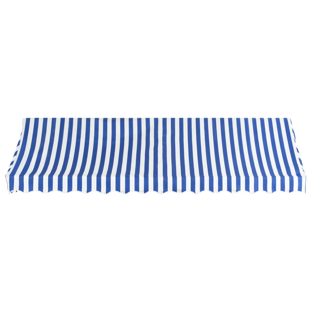 Vidaxl Luifel 400x120 cm azul y blanco