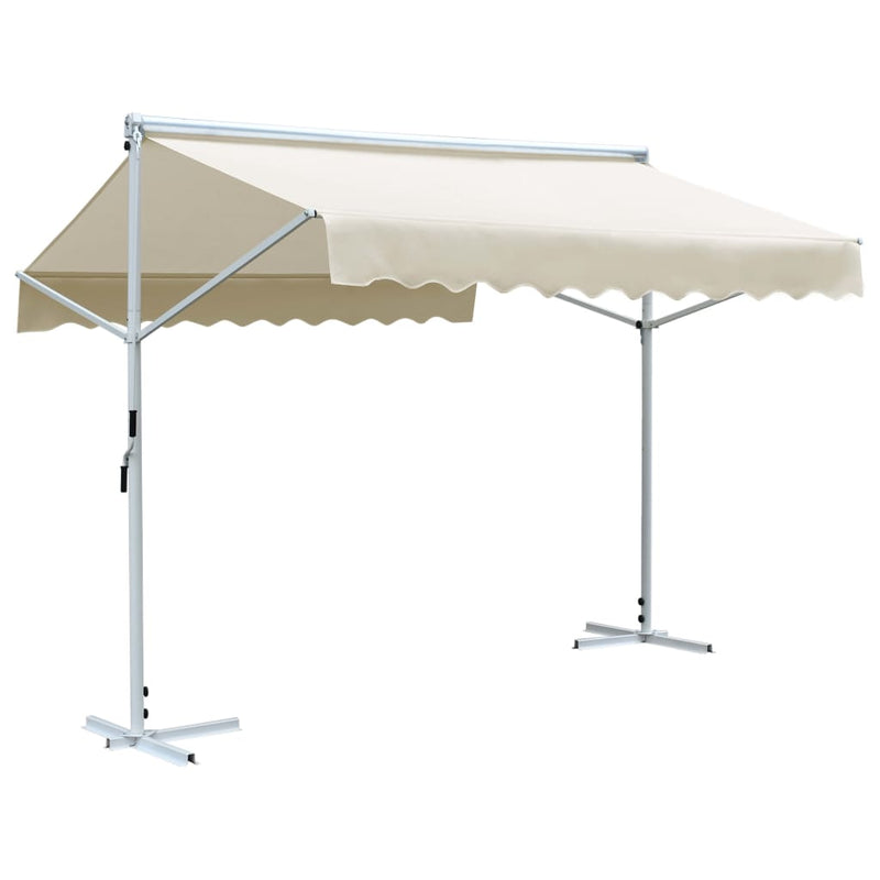 Vidaxl Luifel Staccata 3x3 m Crema